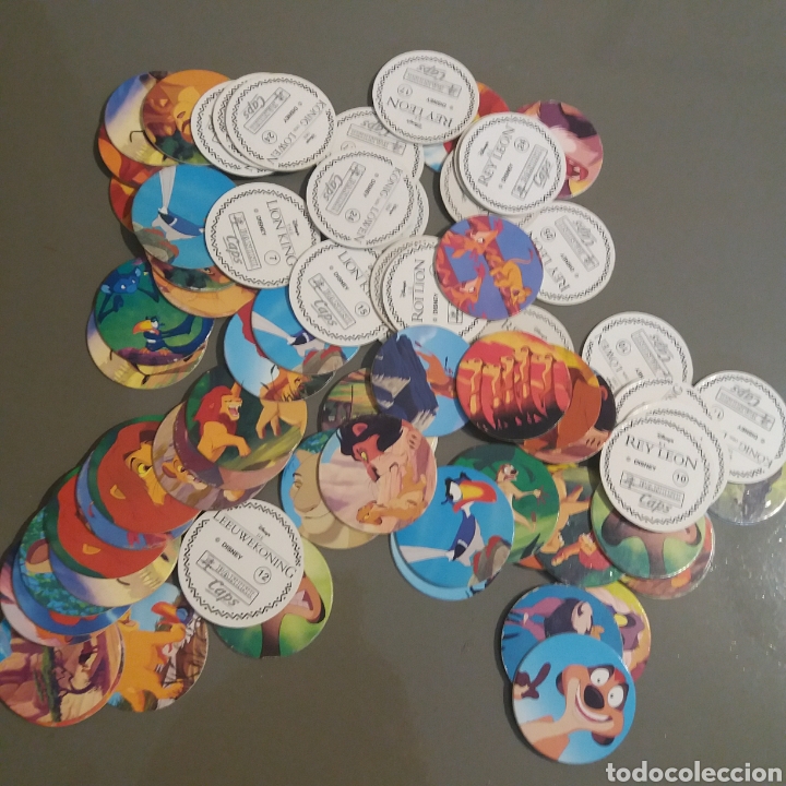 Otros Art&iacute;culos de Coleccionismo en Papel: Tazos del Rey leon en diferentes idiomas.