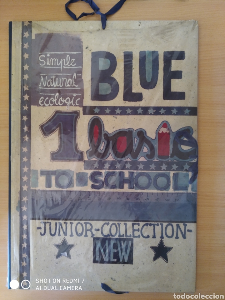 Sammelleidenschaft Andere Papierartikel: Busquets. Carpeta dibujo con cintas Blue. Nuevo