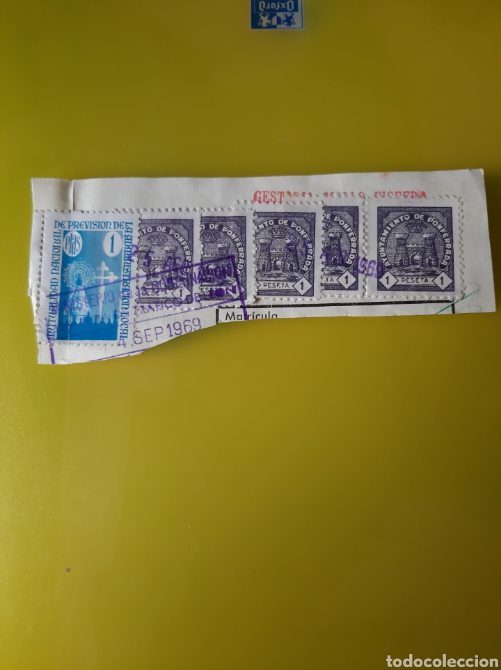 Paper Collecting Others: 1969 AYUNTAMIENTO PONFERRADA LE&Oacute;N P&Oacute;LIZAS UNA PESETA