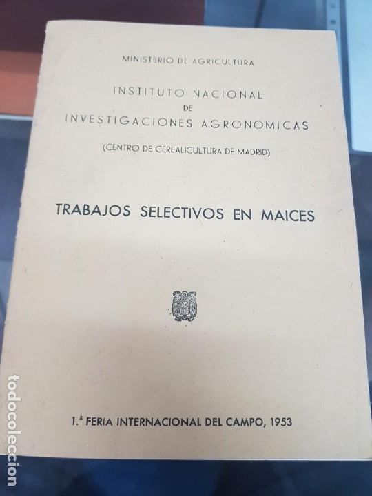 Otros art&iacute;culos de coleccionismo en papel: AGRICULTURA CENTRO CEREALICULTURA MADRID CEREALES MAIZ FERIA DEL CAMPO 1953