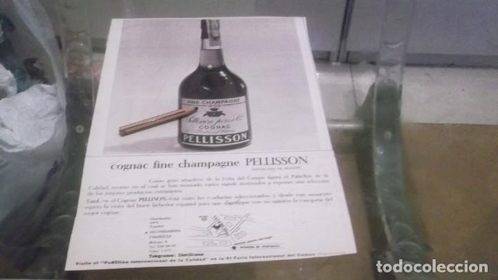 Otros Art&iacute;culos de Coleccionismo en Papel: RECORTE PUBLICIDAD A&Ntilde;O 1965 - BRANDY - CO&Ntilde;AC - PELLISSON - MADE IN FRANCE
