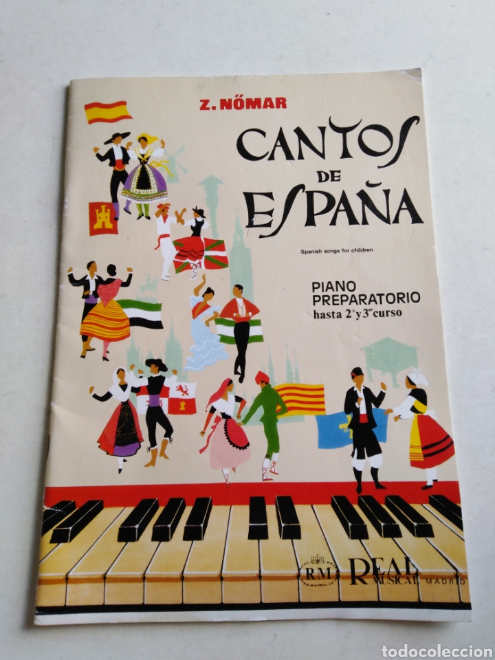 Otros Art&iacute;culos de Coleccionismo en Papel: Cantos de Espa&ntilde;a piano preparatorio