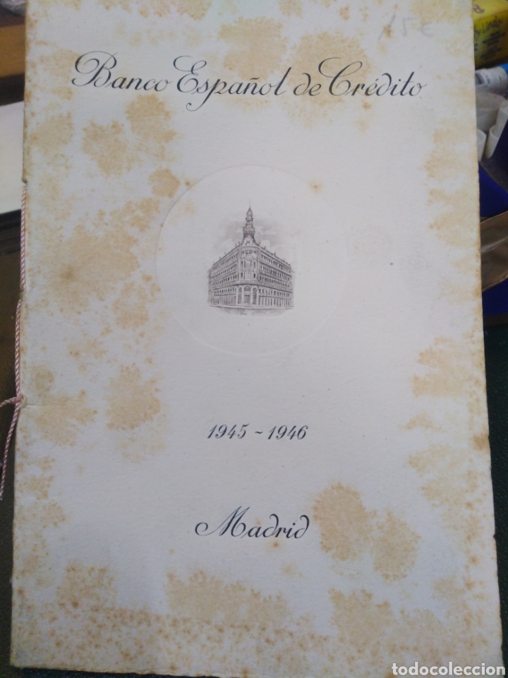 Otros Art&iacute;culos de Coleccionismo en Papel: BANCO ESPA&Ntilde;OL DE CR&Eacute;DITO-MEMORIA JUNTA GENERAL ACCIONISTAS-25 NOVIEMBRE 1946,MADRID