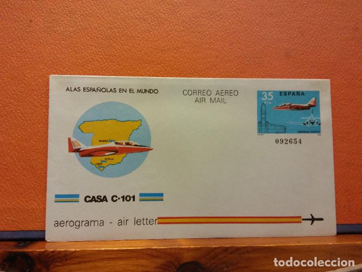 Sammelleidenschaft Andere Papierartikel: SOBRES CORREO A&Eacute;REO. CASA C-101. AEROGRAMA. ESPA&Ntilde;A. SOBRES DE COLECCI&Oacute;N. SIN USAR