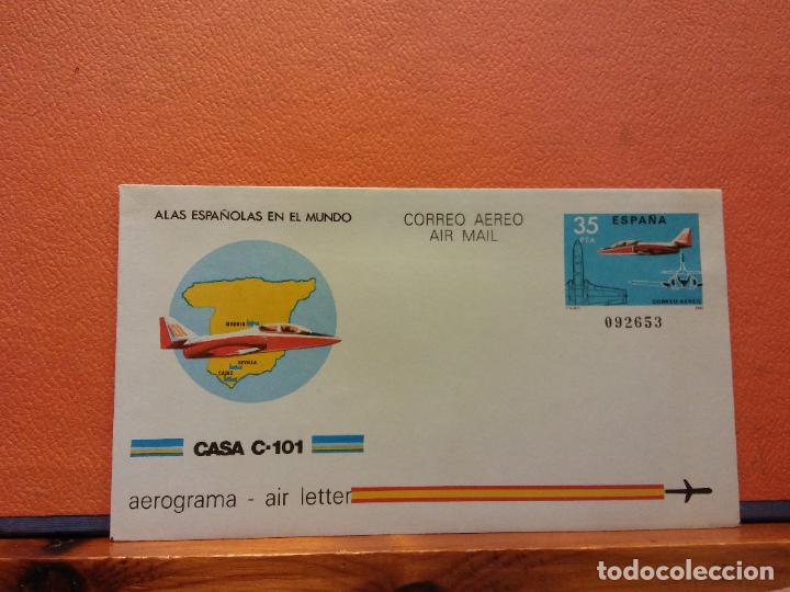 Sammelleidenschaft Andere Papierartikel: SOBRES CORREO A&Eacute;REO. CASA C-101. AEROGRAMA. ESPA&Ntilde;A. SOBRES DE COLECCI&Oacute;N. SIN USAR