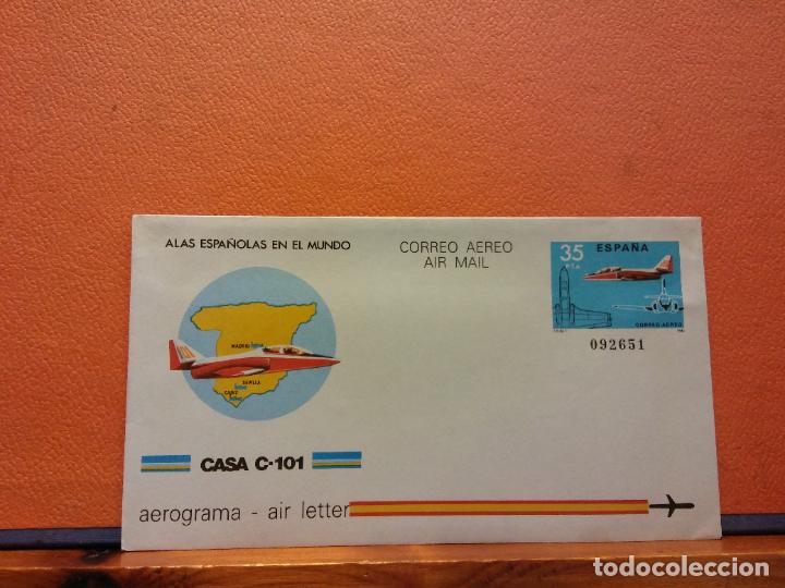 Sammelleidenschaft Andere Papierartikel: SOBRES CORREO A&Eacute;REO. CASA C-101. AEROGRAMA. ESPA&Ntilde;A. SOBRES DE COLECCI&Oacute;N. SIN USAR