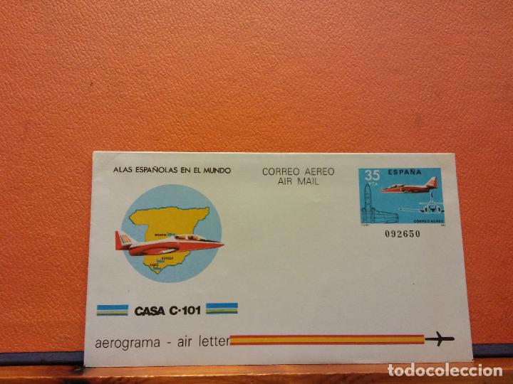 Sammelleidenschaft Andere Papierartikel: SOBRES CORREO A&Eacute;REO. CASA C-101. AEROGRAMA. ESPA&Ntilde;A. SOBRES DE COLECCI&Oacute;N. SIN USAR