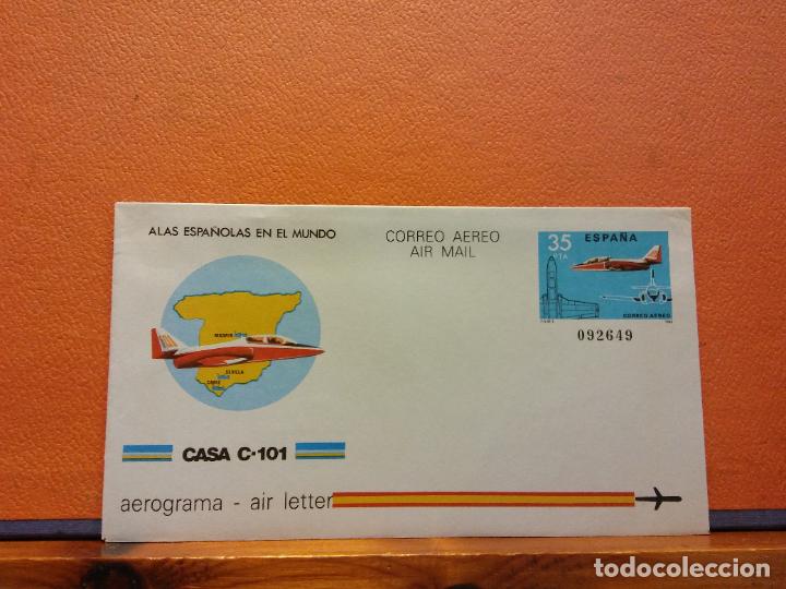 Sammelleidenschaft Andere Papierartikel: SOBRES CORREO A&Eacute;REO. CASA C-101. AEROGRAMA. ESPA&Ntilde;A. SOBRES DE COLECCI&Oacute;N. SIN USAR