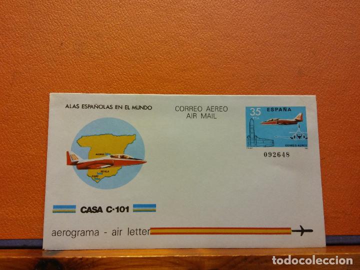 Sammelleidenschaft Andere Papierartikel: SOBRES CORREO A&Eacute;REO. CASA C-101. AEROGRAMA. ESPA&Ntilde;A. SOBRES DE COLECCI&Oacute;N. SIN USAR