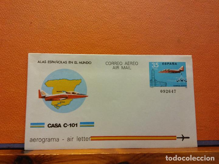 Sammelleidenschaft Andere Papierartikel: SOBRES CORREO A&Eacute;REO. CASA C-101. AEROGRAMA. ESPA&Ntilde;A. SOBRES DE COLECCI&Oacute;N. SIN USAR