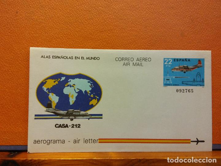 Sammelleidenschaft Andere Papierartikel: SOBRES CORREO A&Eacute;REO. CASA 212. AEROGRAMA. ESPA&Ntilde;A. SOBRES DE COLECCI&Oacute;N. SIN USAR