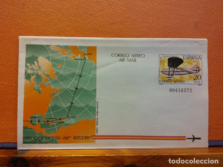Collectionnisme Papier divers: SOBRES CORREO A&Eacute;REO. AEROGRAMA. ESPA&Ntilde;A. SOBRES DE COLECCI&Oacute;N. SIN USAR