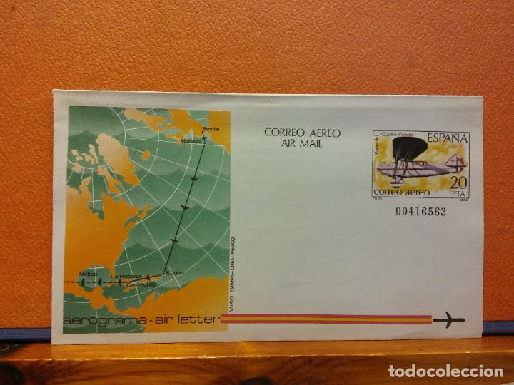 Collectionnisme Papier divers: SOBRES CORREO A&Eacute;REO. AEROGRAMA. ESPA&Ntilde;A. SOBRES DE COLECCI&Oacute;N. SIN USAR