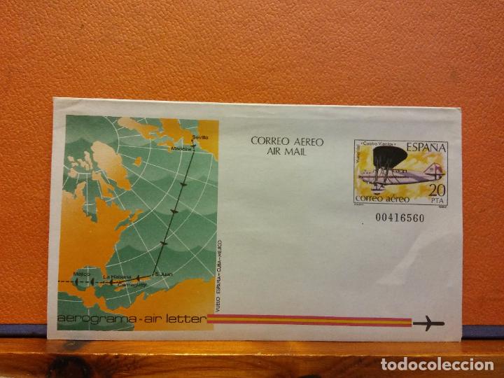Collectionnisme Papier divers: SOBRES CORREO A&Eacute;REO. AEROGRAMA. ESPA&Ntilde;A. SOBRES DE COLECCI&Oacute;N. SIN USAR