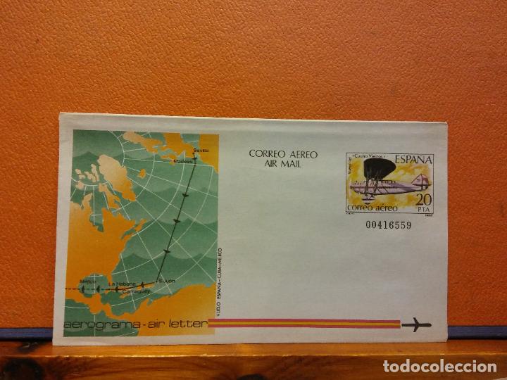 Collectionnisme Papier divers: SOBRES CORREO A&Eacute;REO. AEROGRAMA. ESPA&Ntilde;A. SOBRES DE COLECCI&Oacute;N. SIN USAR