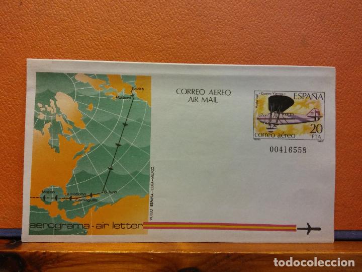 Collectionnisme Papier divers: SOBRES CORREO A&Eacute;REO. AEROGRAMA. ESPA&Ntilde;A. SOBRES DE COLECCI&Oacute;N. SIN USAR