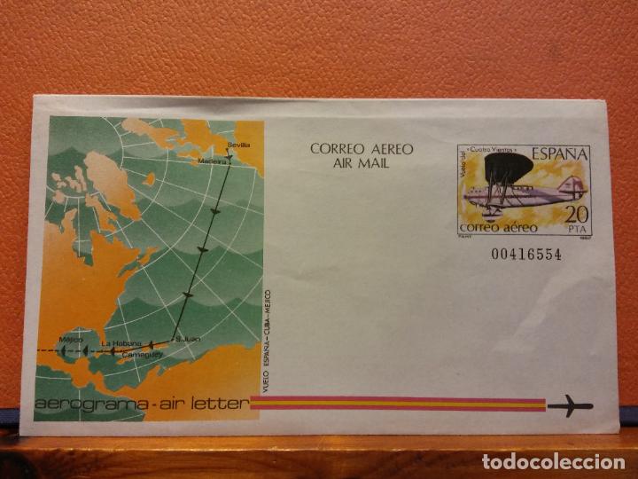 Collectionnisme Papier divers: SOBRES CORREO A&Eacute;REO. AEROGRAMA. ESPA&Ntilde;A. SOBRES DE COLECCI&Oacute;N. SIN USAR