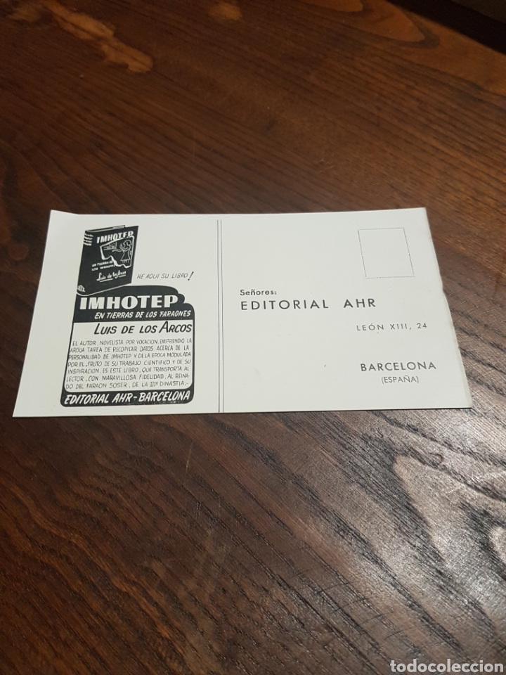 Otros art&iacute;culos de coleccionismo en papel: CARTA POSTAL EDITORIAL AHR LEON XIII, 24 BARCELONA A&Ntilde;OS 50