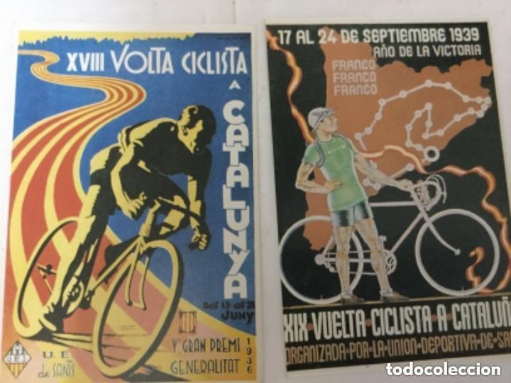 Otros art&iacute;culos de coleccionismo en papel: Ciclismo- 2 postales volta a catalunya - modernas