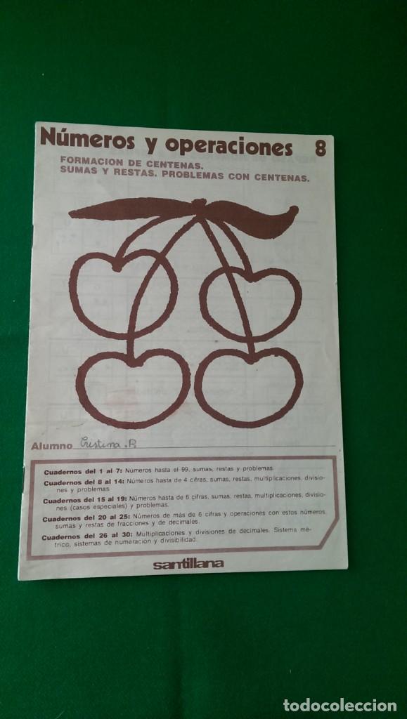 Collectionnisme Papier divers: CUADERNILLO DE ACTIVIDADES &laquo;N&Uacute;MEROS Y OPERACIONES&raquo; N&ordm; 8 MANUSCRITO A&Ntilde;O 1985