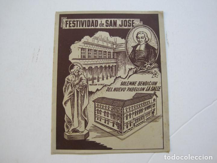 Altri oggetti di carta: BARCELONA-COLEGIO CONDAL-PABELLON LA SALLE-FESTIVIDAD SAN JOSE-PROGRAMA MARZO 1952-VER FOTOS-(K-572)