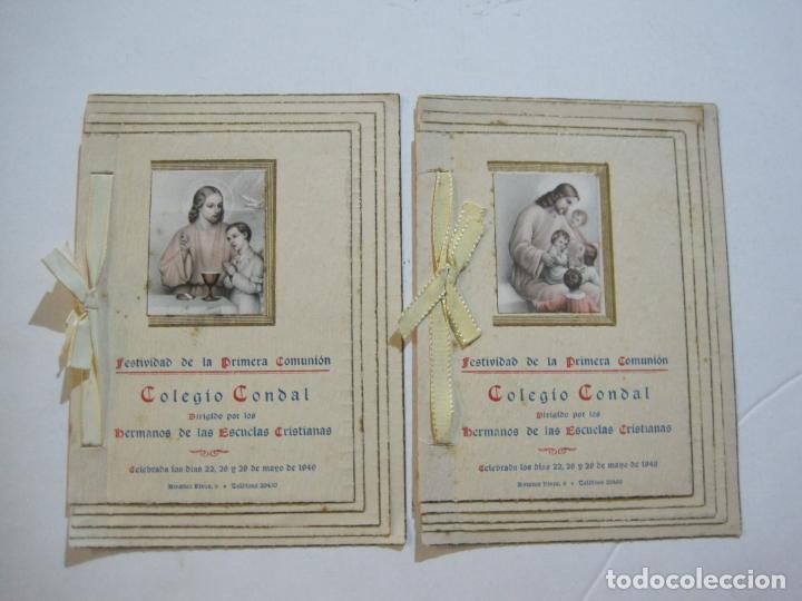 Otros art&iacute;culos de coleccionismo en papel: BARCELONA-COLEGIO CONDAL-FESTIVIDAD PRIMERA COMUNION-2 PROGRAMAS MAYO 1949-VER FOTOS-(K-573)