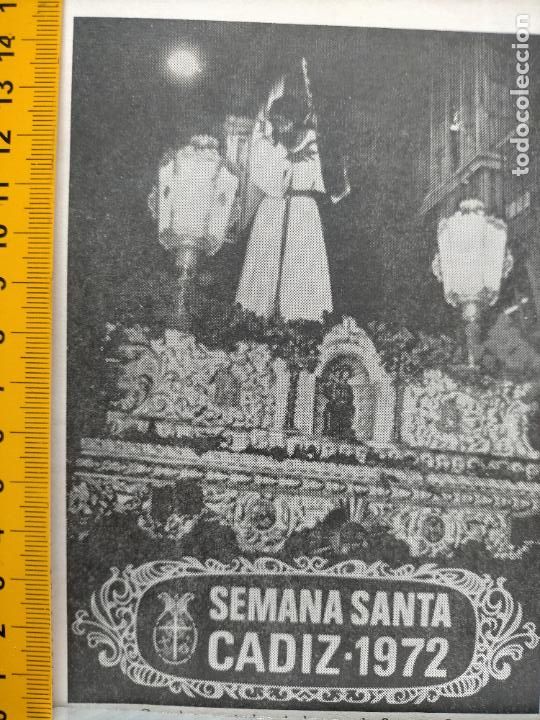 Outros artigos de papel: informacion grafica semana santa cadiz clipping - a&ntilde;os 70 - cristo nazareno del amor cartel 1972