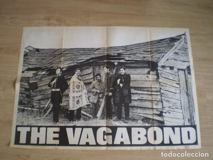 Paper Collecting Others: CARTEL GRUPO MUSICA. THE VAGABOND. ORIGINAL DE 1968. 100X70 CM.
