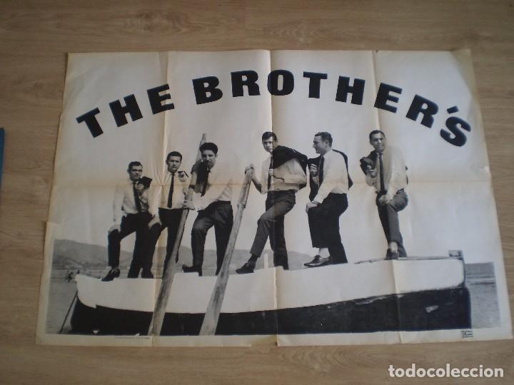 Outros artigos de papel: CARTEL GRUPO MUSICA. THE BROTHER&acute;S. ORIGINAL DE 1968. 100X70 CM.