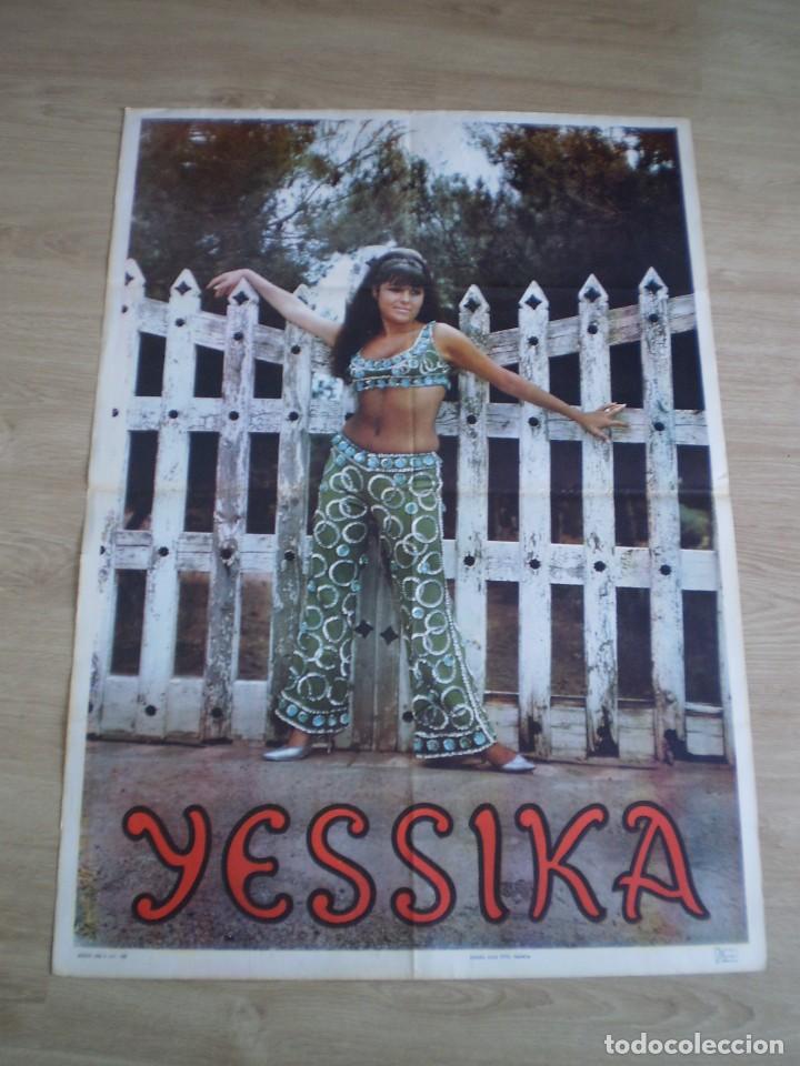 Outros artigos de papel: CARTEL ARTISTA YESSIKA. ORIGINAL DE 1969. 100X70 CM.