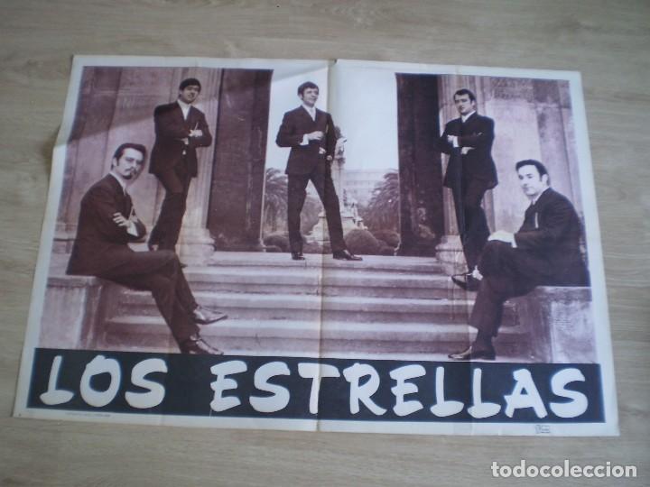Paper Collecting Others: CARTEL GRUPO MUSICA. LOS ESTRELLAS. ORIGINAL DE 1968. 100X70 CM.