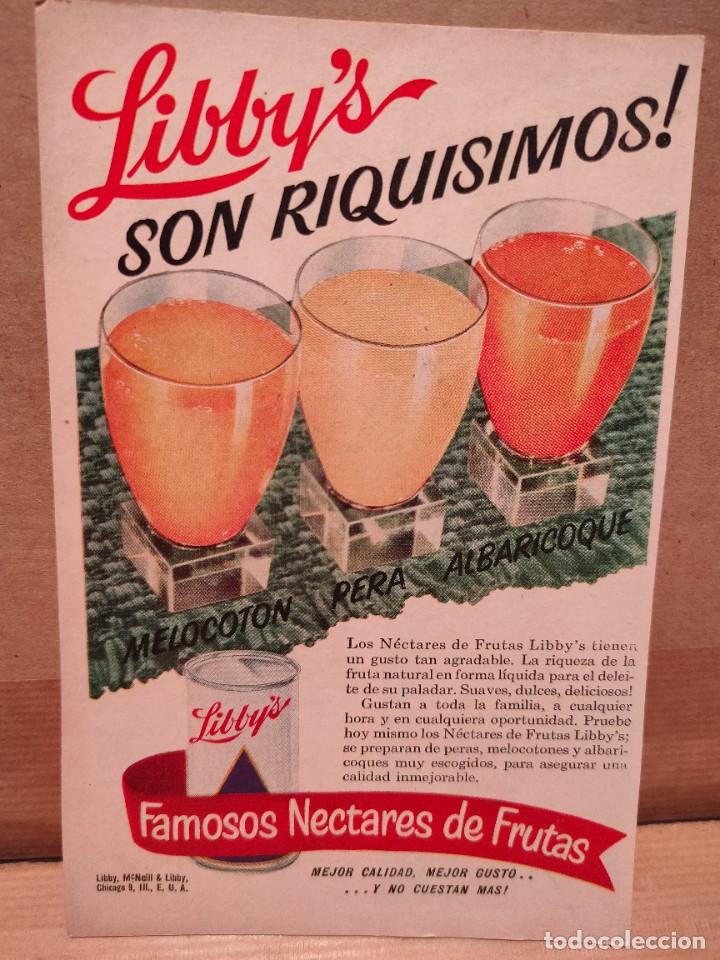 Paper Collecting Others: PUBLICIDAD LIBBY'S CUBA A&Ntilde;OS 50