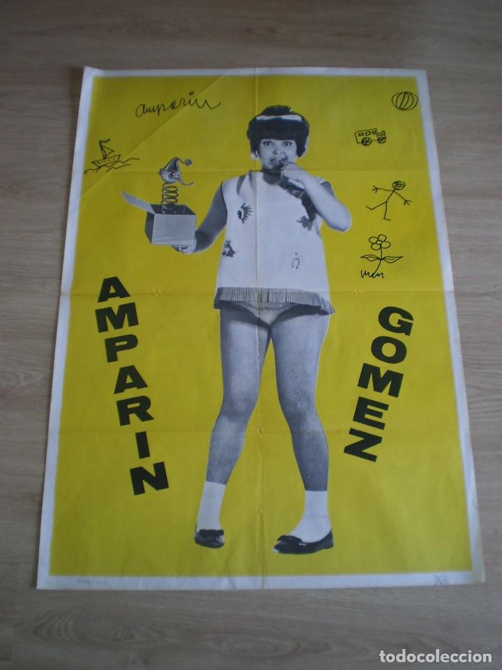 Paper Collecting Others: CARTEL ARTISTA AMPARIN GOMEZ. ORIGINAL DE 1967. 100X70 CM.