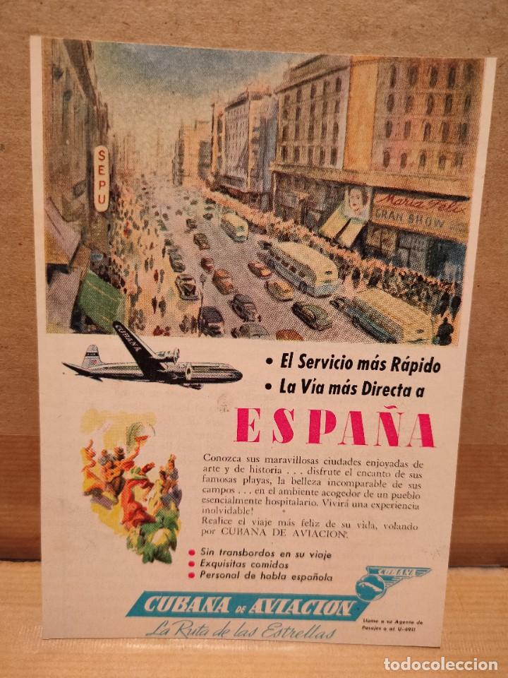 Paper Collecting Others: PUBLICIDAD CUBANA DE AVIACI&Oacute;N CUBA A&Ntilde;OS 50