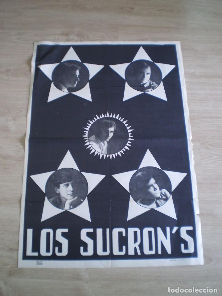 Paper Collecting Others: CARTEL GRUPO MUSICA. LOS SUCRON&acute;S. ORIGINAL DE 1968. 100X70 CM.