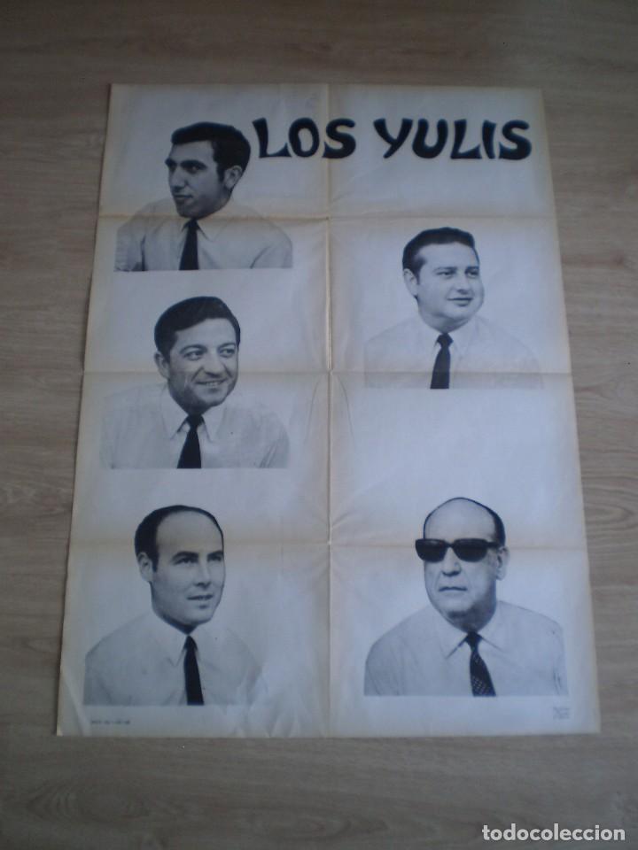 Paper Collecting Others: CARTEL GRUPO MUSICA. LOS YULIS. ORIGINAL DE 1968. 100X70 CM.