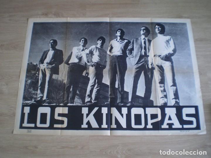 Paper Collecting Others: CARTEL GRUPO MUSICA. LOS KINOPAS. ORIGINAL DE 1968. 100X70 CM