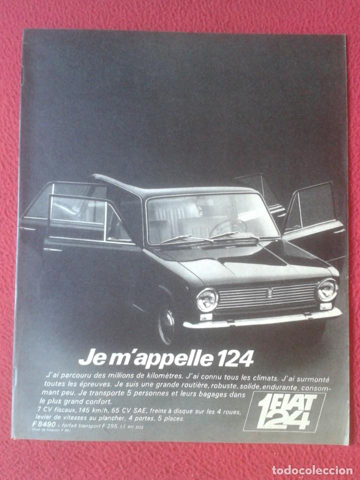 Otros Art&iacute;culos de Coleccionismo en Papel: RECORTE DE PRENSA REVISTA O PERI&Oacute;DICO PUBLICIDAD ADVERTISING FIAT 124 COCHE CAR VOITURE..ITALIA.....