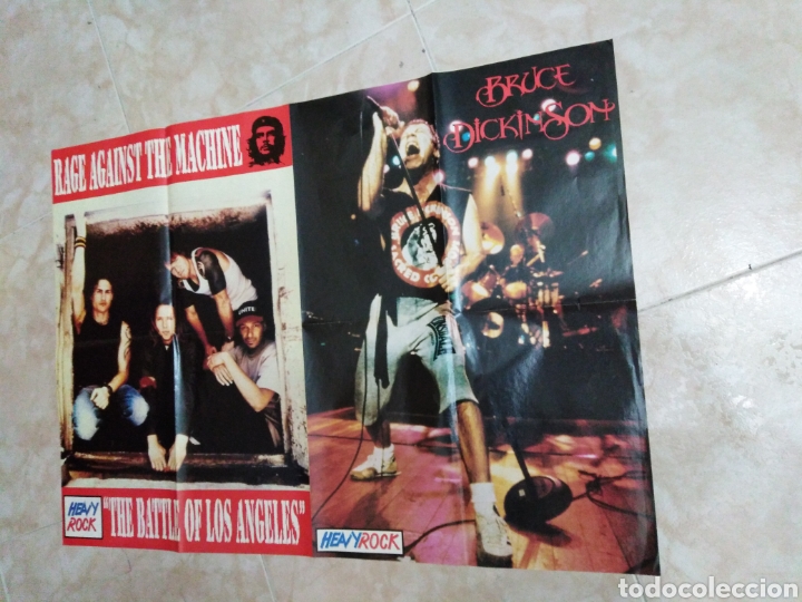 Outros artigos de papel: P&oacute;ster heavy Rock, Bruce Dickinson y the battle of los &Aacute;ngeles