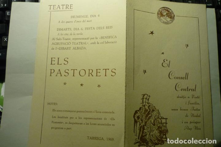 Sammelleidenschaft Andere Papierartikel: tarjeta felicitacion doble navidad ateneu tarrega -interior musica-baile-fiestas -cine fiestas1969
