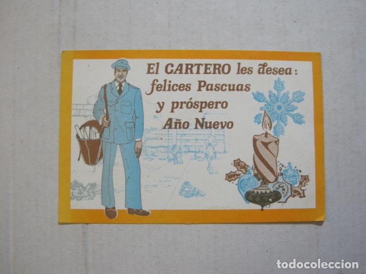 Altri oggetti di carta: EL CARTERO-A&Ntilde;O 1983-MARCO ANARANJADO-FELICITACION ANTIGUA-VER FOTOS-(74.920)