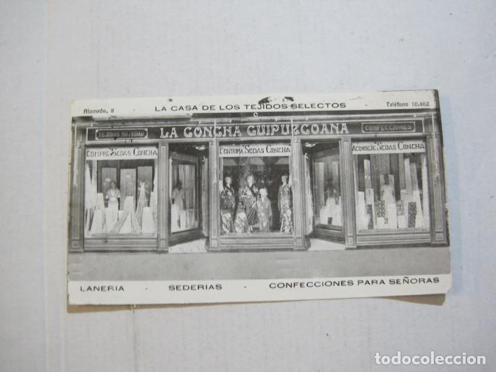 Altri oggetti di carta: LA CONCHA GIPUZCOANA-LA CASA DE LOS TEJIDOS SELECTOS-PUBLICIDAD ANTIGUA-VER FOTOS-(K-749)