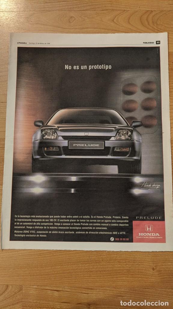 Sammelleidenschaft Andere Papierartikel: ANUNCIO HONDA PRELUDE