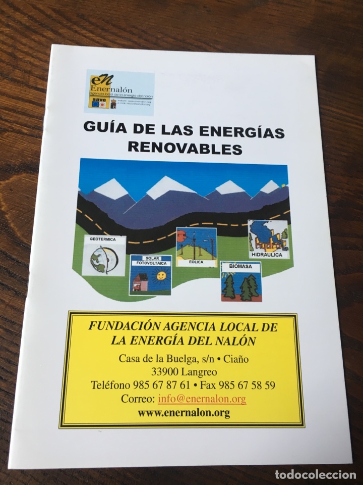 Otros art&iacute;culos de coleccionismo en papel: Gu&iacute;a de las energ&iacute;as renovables