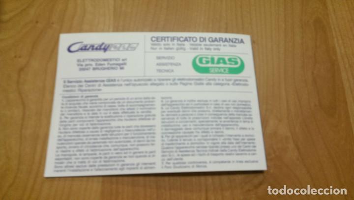 Sammelleidenschaft Andere Papierartikel: ANTIGUO DOCUMENTO CERTIFICADO DE GARANT&Iacute;A CANDY