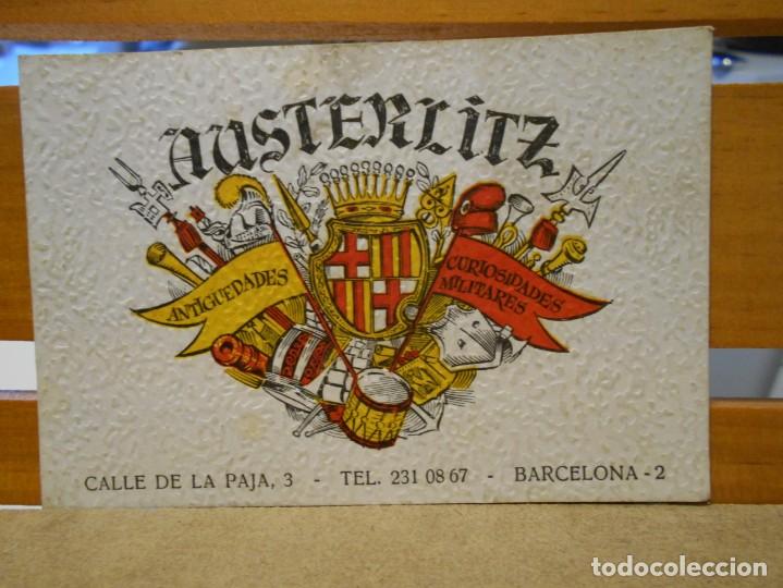 Paper Collecting Others: AUSTERLITZ. ANTIGUEDADES. CURIOSIDADES MILITARES. TARJETA.