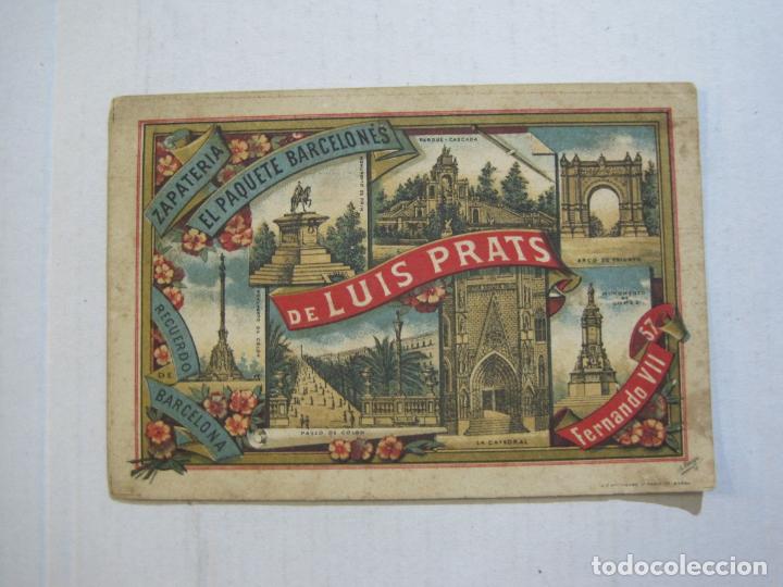 Otros art&iacute;culos de coleccionismo en papel: BARCELONA-ZAPATERIA EL PAQUETE BARCELONES DE LUIS PRATS-PUBLICIDAD ANTIGUA-VER FOTOS-(75.279)