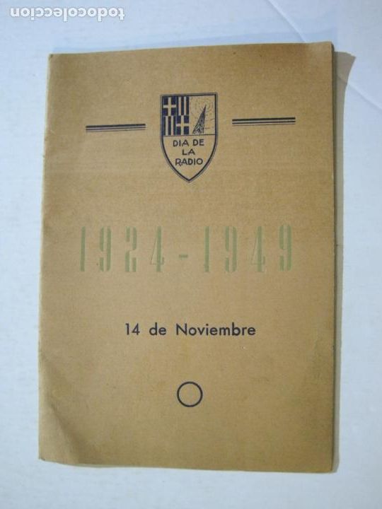 Otros art&iacute;culos de coleccionismo en papel: DIA DE LA RADIO 1924 1949-PUBLICACION ANTIGUA-VER FOTOS-(75.281)