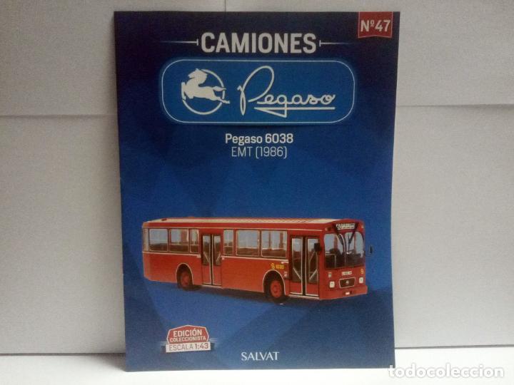 Otros art&iacute;culos de coleccionismo en papel: FASC&Iacute;CULO N&ordm; 47 PEGASO 6038 EMT 1986 - SALVAT COLECCI&Oacute;N CAMIONES PEGASO 1:43 - AUTOB&Uacute;S BUS MADRID