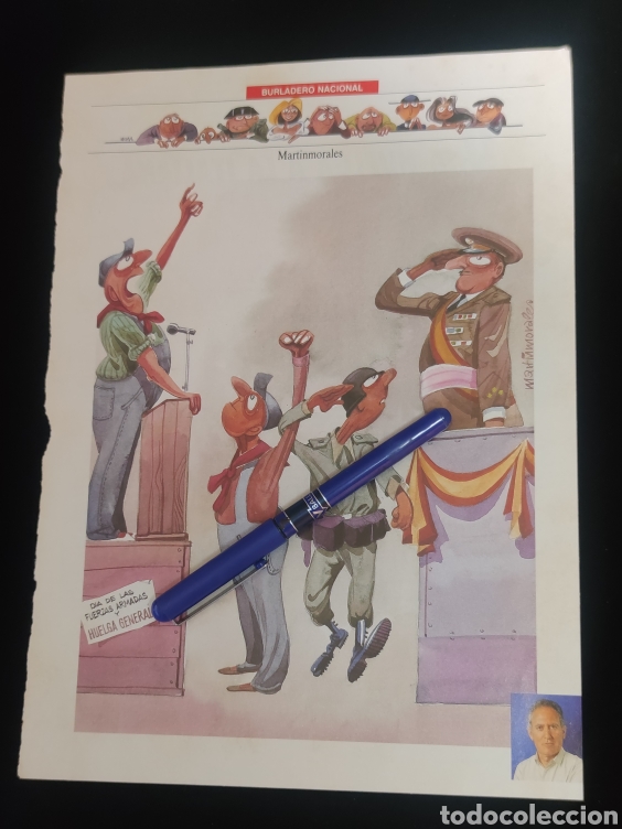 Otros Art&iacute;culos de Coleccionismo en Papel: Recorte,burladero nacional,dia de las fuerzas armadas y huelga general.